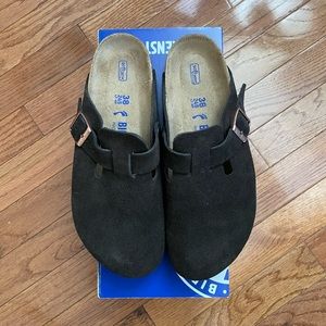 Birkenstock Boston Clogs Mocha, size 38 NIB